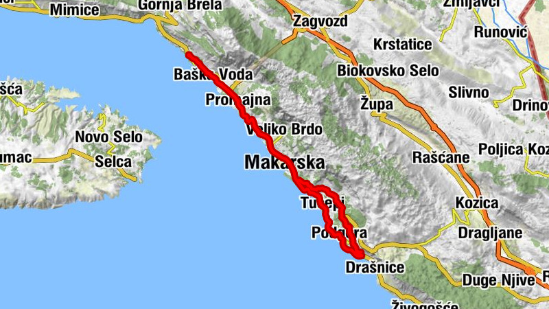 Donji Kričak - Makarska - Sv. Nikola - Sv. Marija