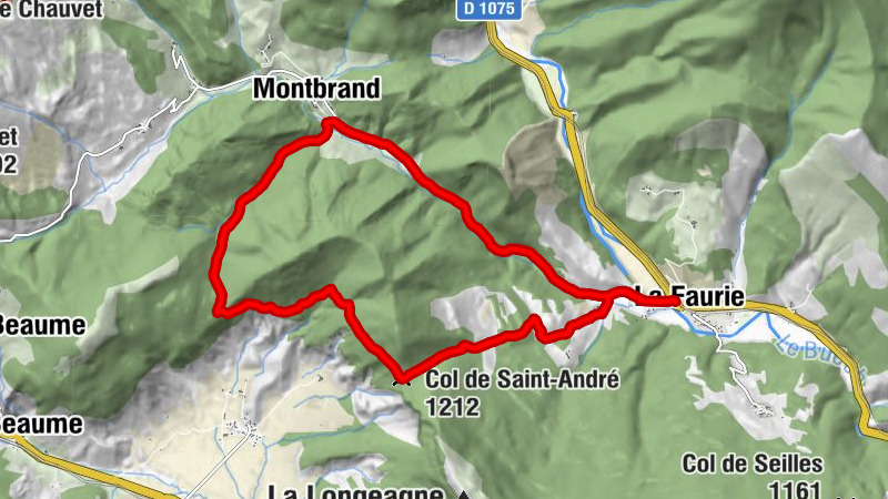 La Faurie - Le Cytise - Église Saint-André - Col de Saint-André