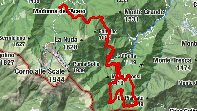 Madonna dell'Acero - Centro Visite Parco Regionale Corno alla Scale - Rifugio Segavecchia - Passo della Donnamorta