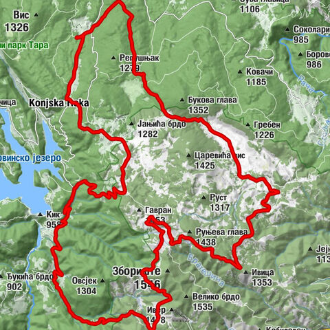 Кремна - Ивица - Црква светог кнеза Лазара - Крња Јела