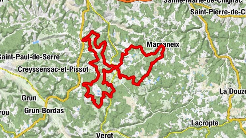 Marsaneix - Église Saint-Gilles - Pouchouneix - Le Bos de Portas