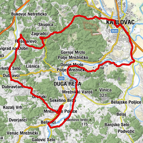 Karlovac - Čurilović - Duga Resa - kapela svetog Fabijana i Sebastijana