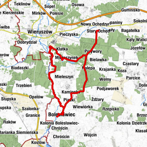 Stary Ochędzyn - Strojków - Bolesławiec - Kościół pw. św. Małgorzaty