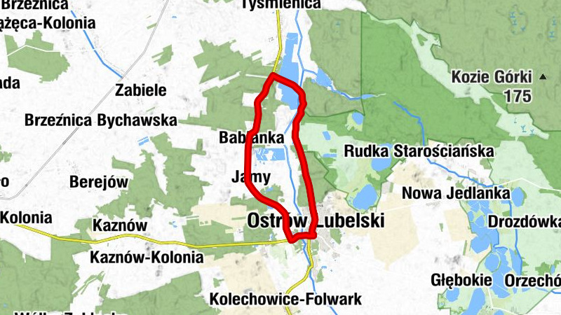 Dzielnica Lubelska - Ostrów Lubelski - Kaplica cmentarna - Śródmieście