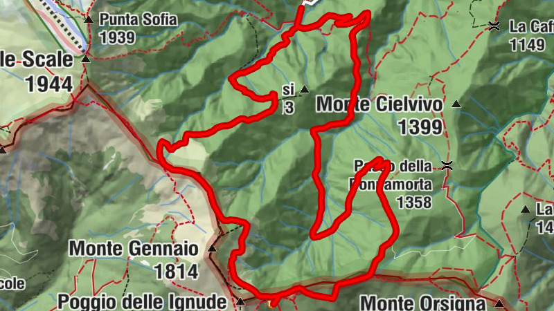 Rifugio Segavecchia - Rifugio Porta Franca - Fonte dell'Uccelliera - Passo del Cancellino