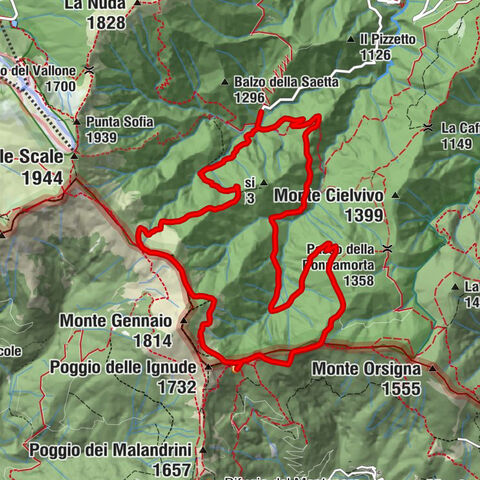Rifugio Segavecchia - Rifugio Porta Franca - Fonte dell'Uccelliera - Passo del Cancellino