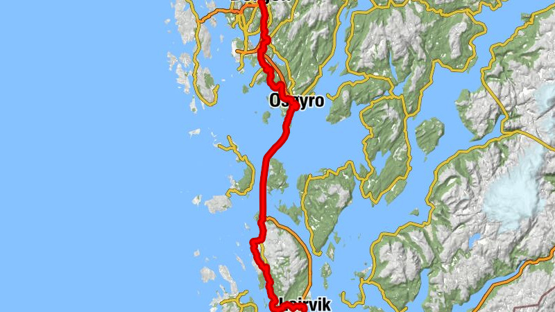 Bergen - Solheim kapell - Ramberget - Leirvik