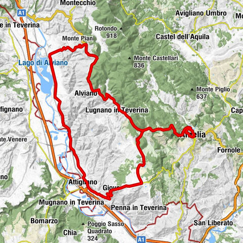 Amelia - Lugnano in Teverina - Chiesa dei Santi Pietro e Cesareo - Chiesa di Santa Monica