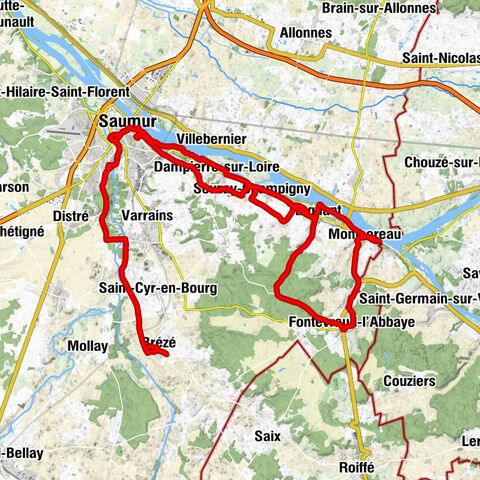 Brézé - Église Saint-Vincent de Brézé - Église Saint-Maurice - Église Saint-Aubin