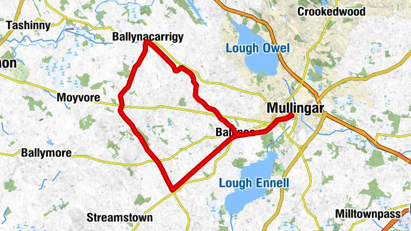 Mullingar - Ballinea - Ballynacarrigy