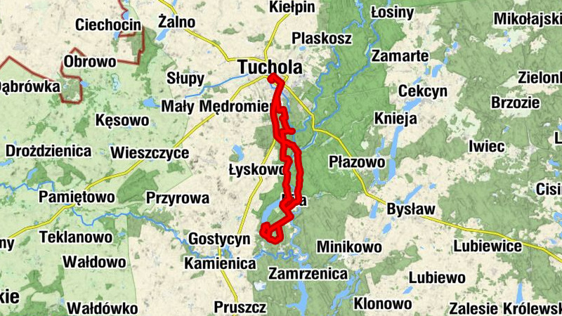 Tuchola - Restauracja "Bory" - Piła