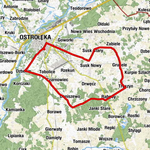 Ostrołęka - Pomian - Dzbenin - Daniszewo