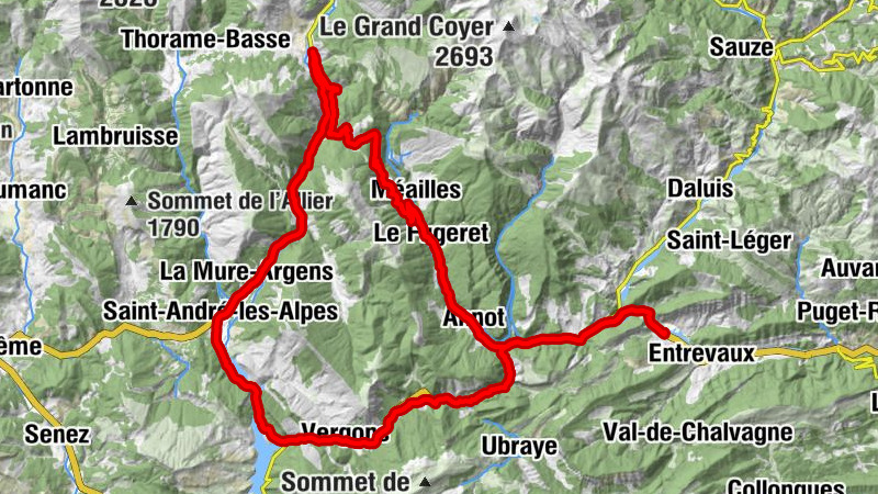 Plan-d'Entrevaux - Le Bistroquet - Église Saint-Pons - Chapelle Saint-Joseph