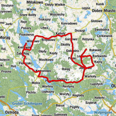 Garzewko - Kościół pw. Świętego Jana Chrzciciela - Kaplica pw. Świętego Wojciecha - Kościół pw. Świętej Barbary