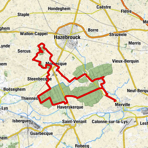 Auberge de l'Oiseau Perdu - L'Hermitage - Église provisoire Notre-Dame-du-Travail - Morbecque