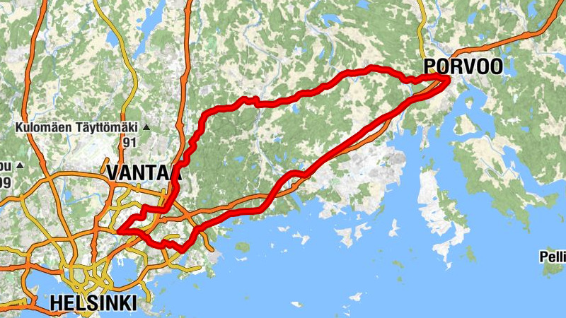 Pukinmäki - Rukoushuone - Sipoon vanha kirkko - Kuninkaanmäki