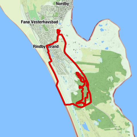 Byen - Rindby Kapel - Rindby Strand - Pælebjerg