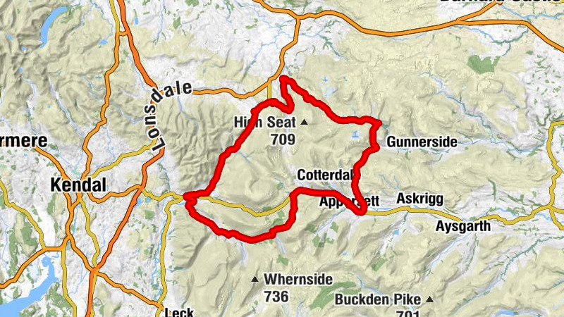 Saint Andrew's - Pudding Howe Hill - Wharton Fell - Sedbergh