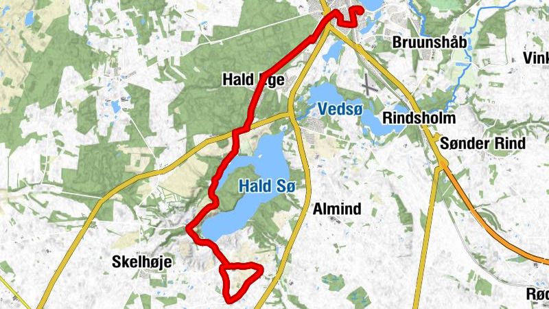 Viborg - Hald Ege - Niels Bugges Kro - Ravnsbjerg