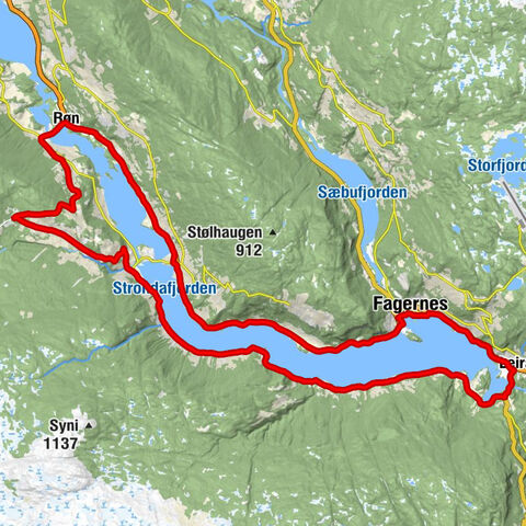Røn - Fossheim - Hippesbygdi - Fagernes