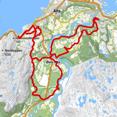 Furuli - Øvre Alta - Holmen - Raipas
