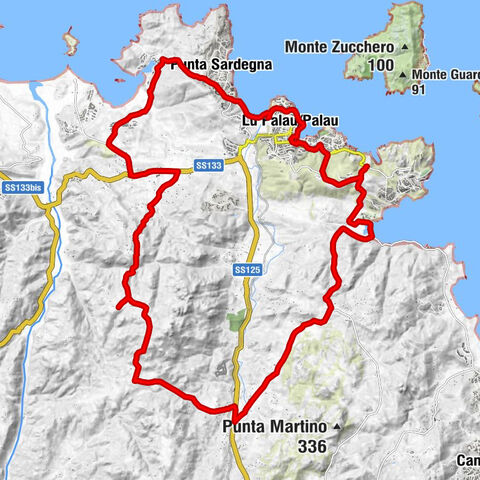 Lu Palau/Palau - Punta Sardegna - Palau - Palau Marina