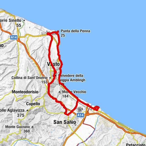 Marina di Montenero di Bisaccia - Vasto - Punta della Penna - San Salvo