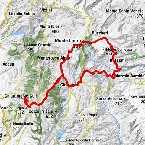 Chiaramonte Gulfi - Art di Tavalo - Monte Pavone - Cozzo Buscica