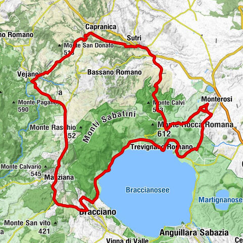 Sutri - Santa Maria del Tempio - San Rocco - Trevignano Romano