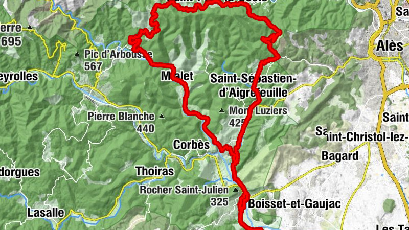 Anduze - Le Clos du Mûrier - Temple - Train des Cevennes - Anduze