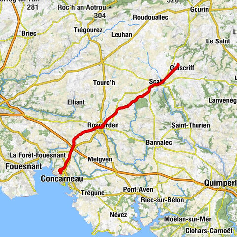 Concarneau - Kerlean - Kerautret - Keraorec