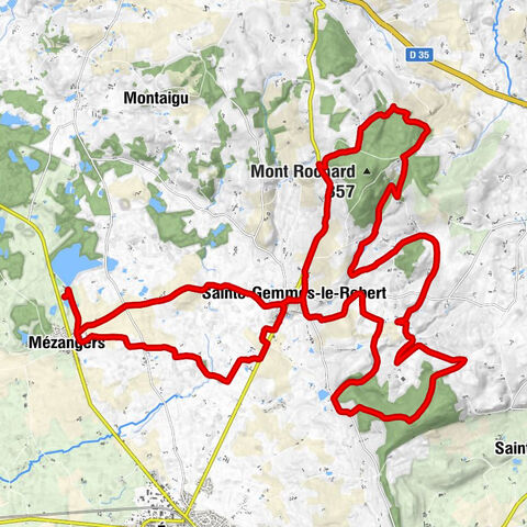 Mézangers - Les Loges - Sainte-Gemmes-le-Robert - Le Gasseau