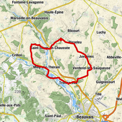 Verderel-lès-Sauqueuse - Église Saint-Martin - Église Saint-Adrien