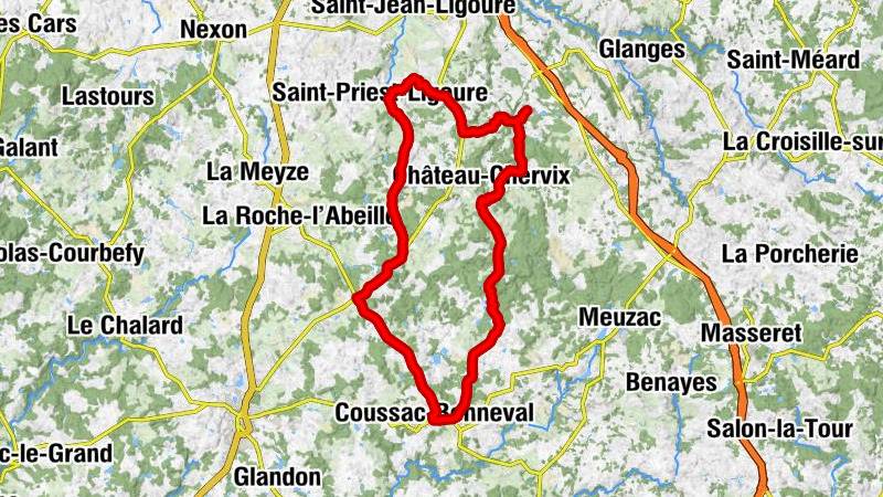 Coussac-Bonneval - Le Peyrateau - Église Saint-Martin - Église Saint-Saturnin
