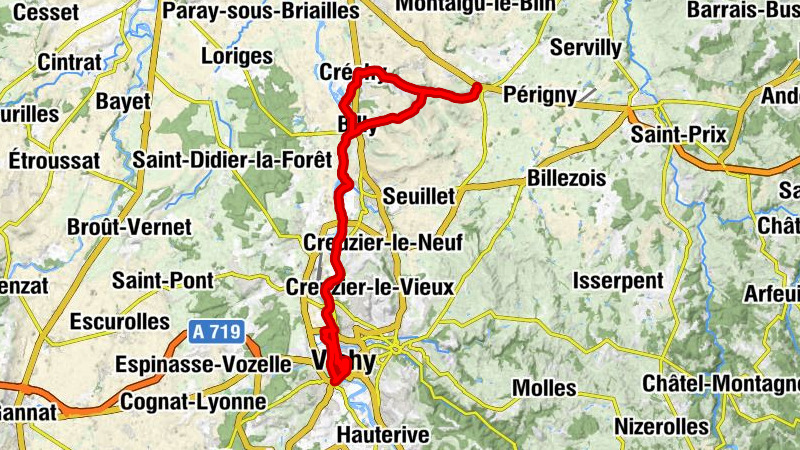 Saint-Gérand-le-Puy - Moulin Chervin - Vichy - Église Saint-Cyr-et-Sainte-Juliette