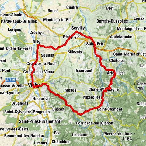 Lapalisse - Basilique Notre-Dame - Église Saint-Louis - Église Saint-Jean-Baptiste