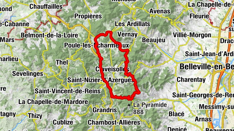 Chénelette - Pierre Longue - Église Saint-Martin - Église Sainte-Madeleine