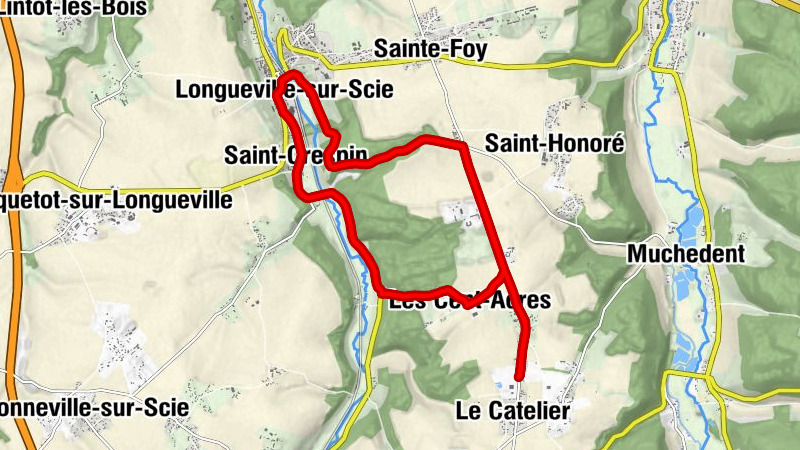 Le Catelier - Grand Bellemare - Le Beau Théroude - Église Saint-Crépin