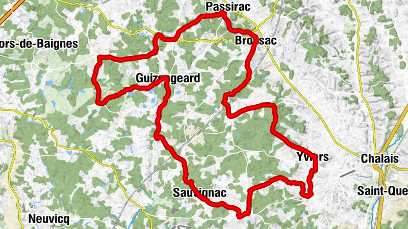 Brossac - Saint-Vallier - Yviers - Mélac
