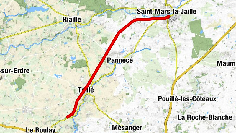 Saint-Mars-la-Jaille - Au Fil de l'Eau - La Moulinière - Le Coudray
