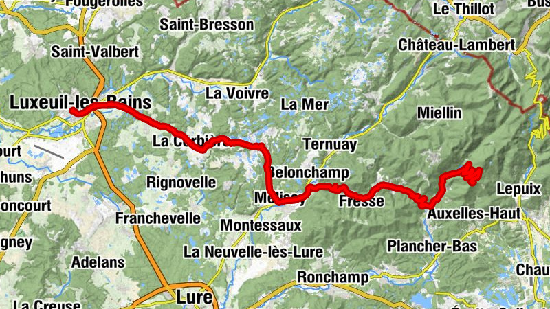 Luxeuil-les-Bains - Chapelle Sainte-Ursule - Église Saint-Nicolas - Planche des Belles Filles