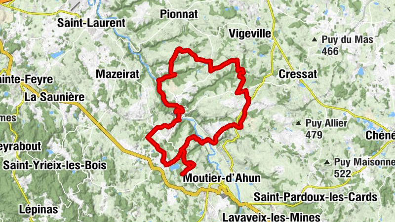 Ahun - Clameyrat - Les Granges - Heyrat