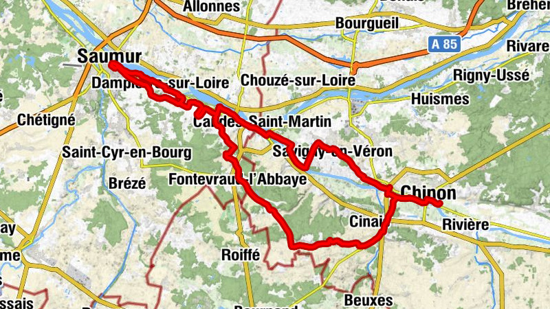 Chinon - Collégiale Saint-Martin - Église Saint-Aubin - Église Saint-Fiacre