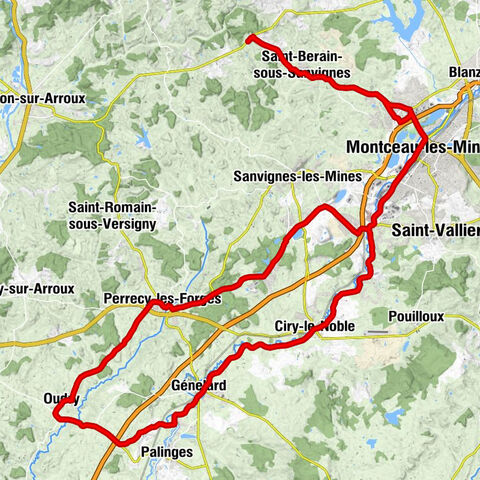 La Coudraye - Montceau-les-Mines - Église Saint-Martin - Auberge de la Coudraie