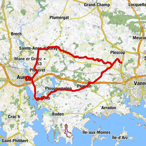 Vannes - Église Saint-Martin - Église Saint-Philibert - Basilique Sainte-Anne