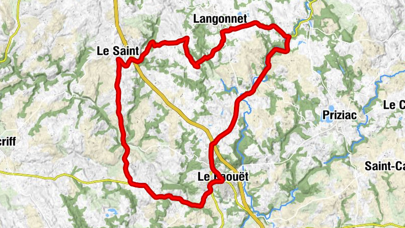 Langonnet - Saint-Germain - Pontigou - Pont Mahé