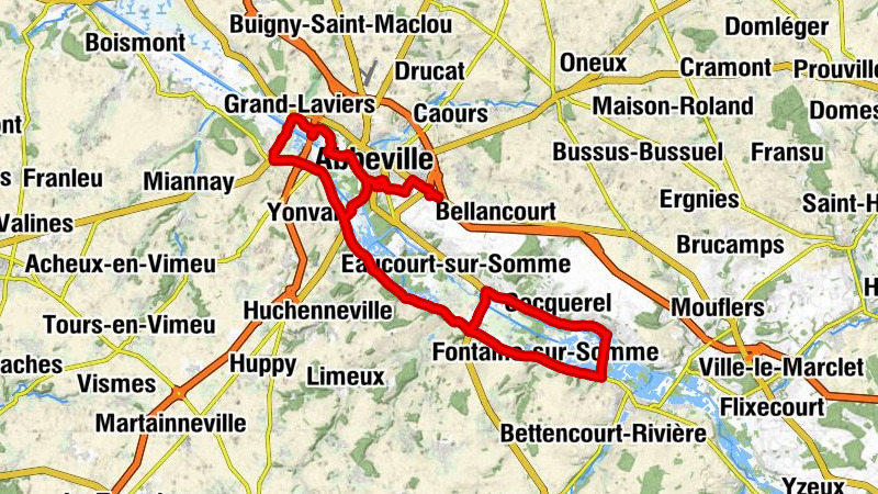 Abbeville - Église Saint-Martin - Église Saint-Christophe - Église Notre-Dame-de-l'Assomption