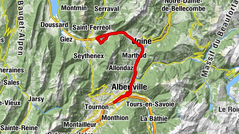 Albertville - Pallud - Ugine