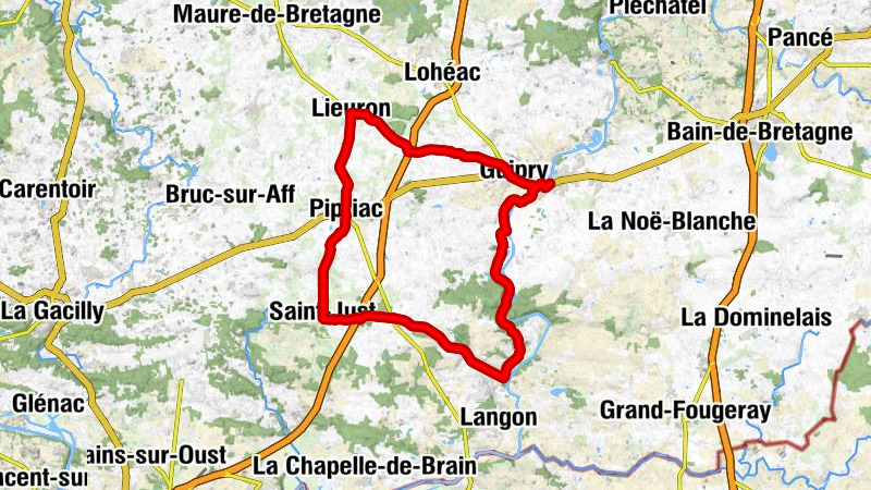 Messac - Guipry - Église Saint-Pierre - Église Saint-Just - Église Saint-Ganton