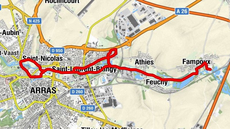 Fampoux - Feuchy - Athies - Arras